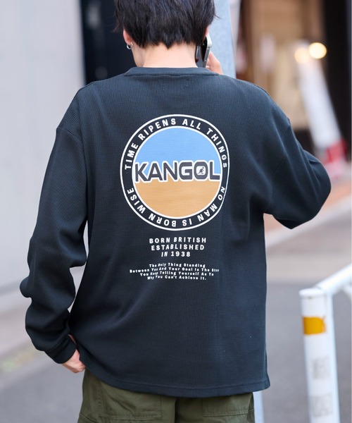 （新品・タグ付き・未開封）クロスリー　ロンT KANGOL（カンゴール） ヘンリーネック tシャツ 「25年秋冬新作