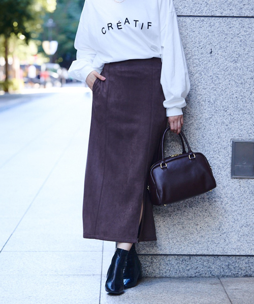 abahouse mavie（アバハウスマヴィ） スカート フェイクスウェード