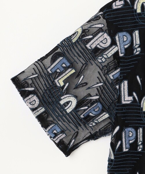 「GRACE CONTINENTAL」 半袖ブラウス 36 ブラック レディース_画像4