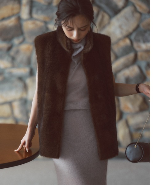 anuans（アニュアンス） ニット セーター モヘアドレープニット