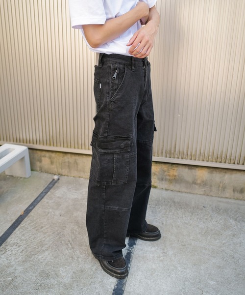 PRO CLUB（プロクラブ） カーゴパンツ ヘビーオンスデニムカーゴパンツ