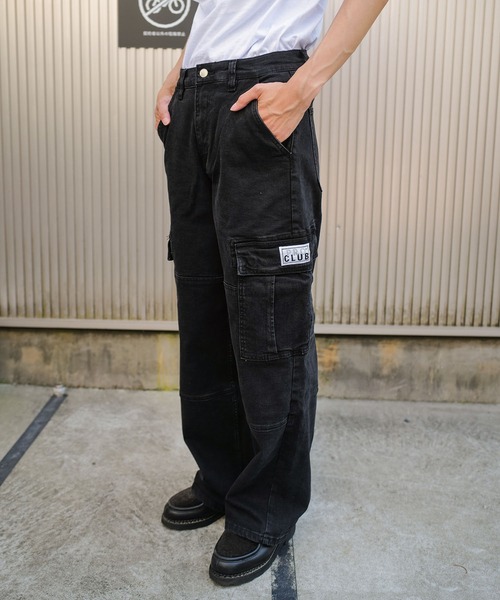 PRO CLUB（プロクラブ） カーゴパンツ ヘビーオンスデニムカーゴパンツ