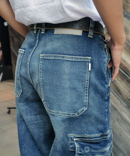 PRO CLUB（プロクラブ） カーゴパンツ ヘビーオンスデニムカーゴパンツ