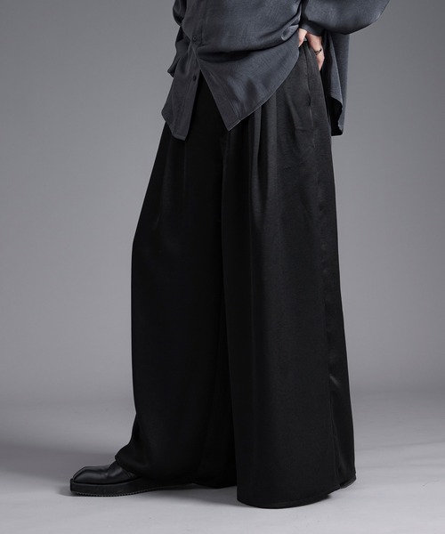 Ellno Loset（エルノロゼット） ワイドパンツ スラックス ボリューム