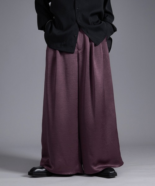 Ellno Loset（エルノロゼット） ワイドパンツ スラックス ボリューム