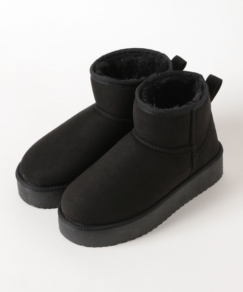 LAKOLE（ラコレ） ブーツ アンクルフェイクムートンブーツ / 581075