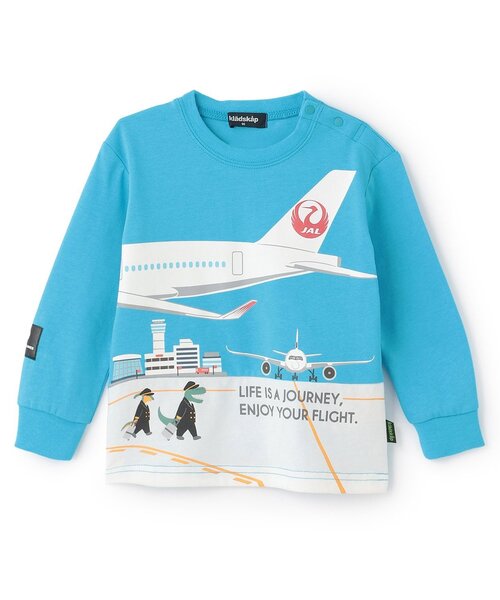 kladskap（クレードスコープ） tシャツ 「JAL」切替長袖Tシャツ キッズ