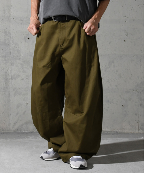 チノパンツ NEOS（KOKUYO） チノパン 「neos」ワイドカーブパンツ メンズ