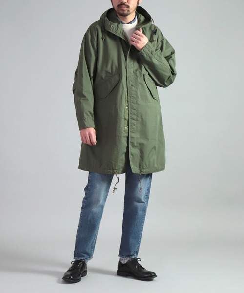 OMNIGOD（オムニゴッド） モッズコート 4 オリーブ メンズ : ZOZOTOWN