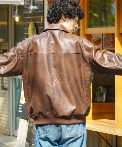 polo Club old leather 短丈 ブルゾン a2 polo Club old leather 短丈 ブルゾン a2