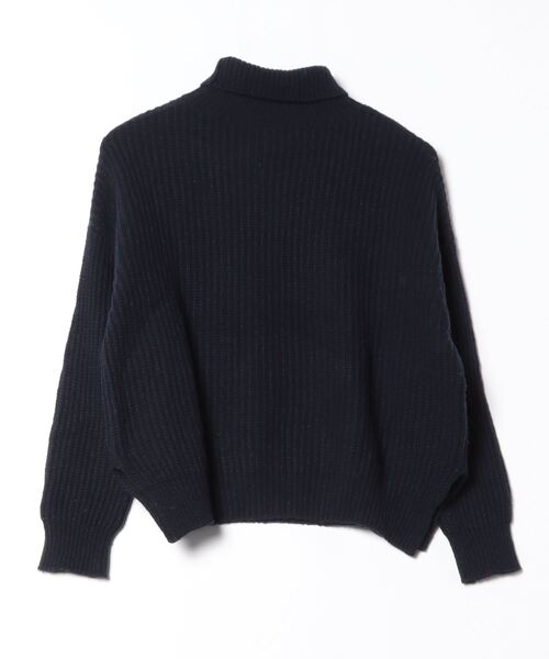 「6」 タートルネックニット - ネイビー レディース_画像2