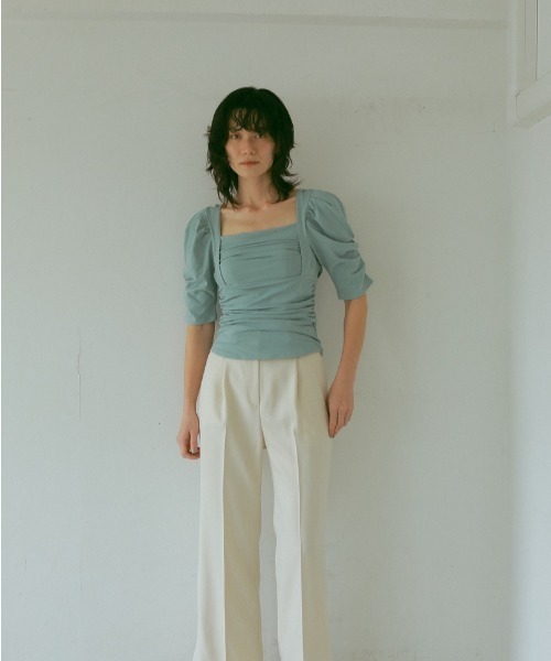 「CASA FLINE」 半袖カットソー FREE ラベンダー レディース_画像2