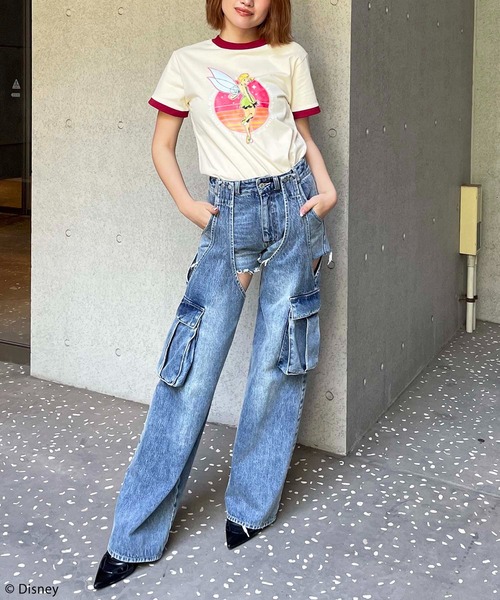 「4GEEKs by SPIRALGIRL」 半袖Tシャツ FREE オフホワイト レディース_画像8