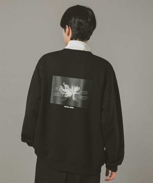 RAGEBLUE トレーナー スウェット FLOWER PRINT DESIGN TECH SWEAT