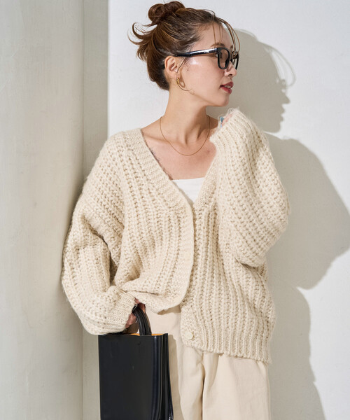 FREAK'S STORE（フリークスストア） カーディガン 限定展開 手編み風