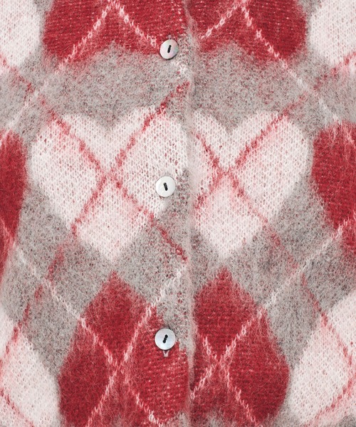 DEICY（デイシー） deicyハートボタンカーディガン カーディガン