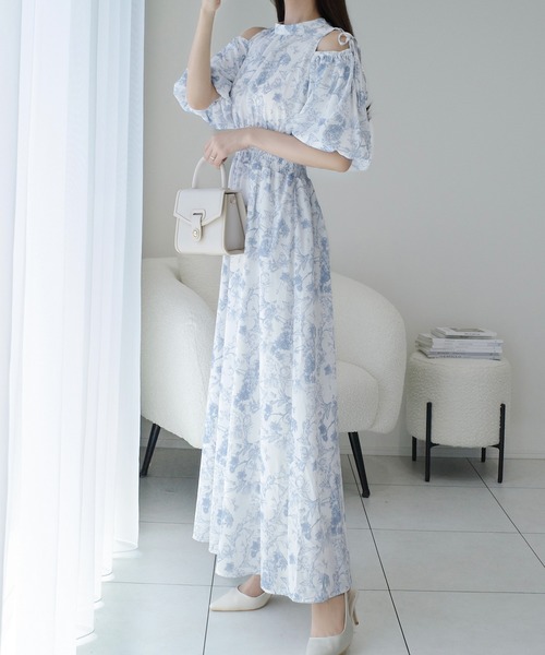 「mily bilet」 半袖ワンピース X-LARGE グレー レディース_画像7