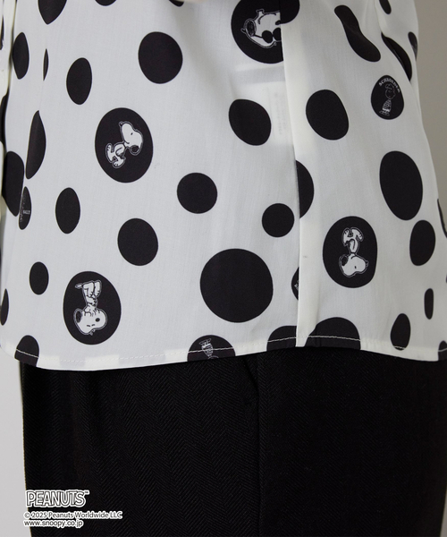 NARACAMICIE（ナラカミーチェ） ブラウス シャツ 「PEANUTS」ドット柄