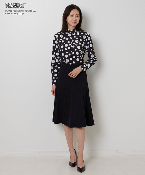 NARACAMICIE（ナラカミーチェ） ブラウス シャツ 「PEANUTS」ドット柄