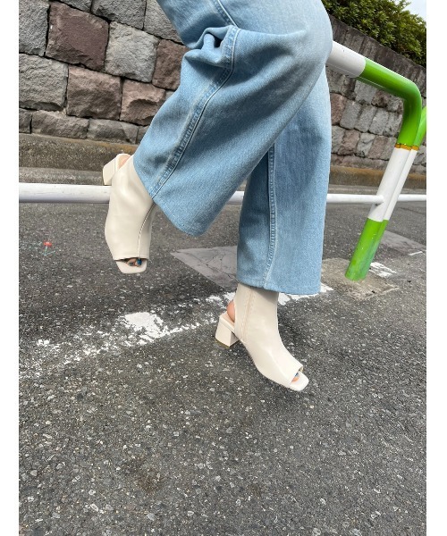 「Piedi Nudi」 ショートブーツ M ブラック レディース_画像5