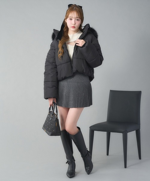 one after another NICE CLAUP ダウンコート ダウンジャケット フード