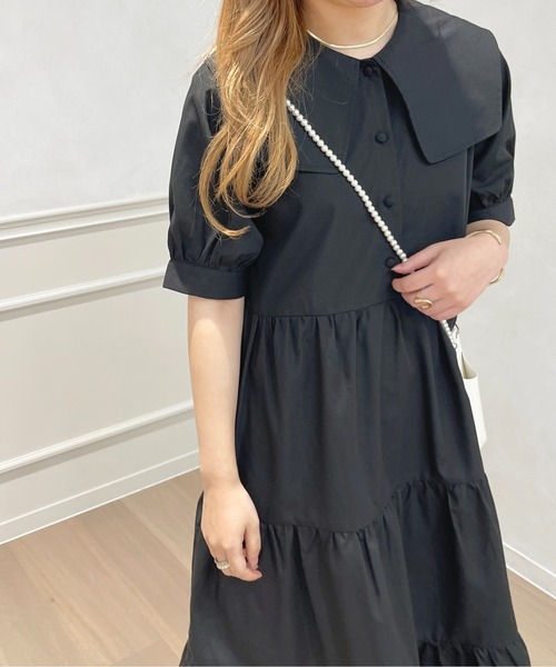 「apres jour」 半袖ワンピース X-LARGE オフホワイト レディース_画像6