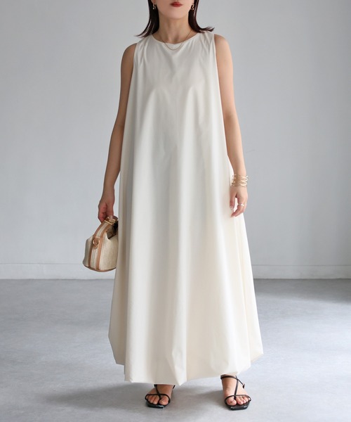 「Riberry」 ノースリーブワンピース FREE ホワイト レディース_画像9