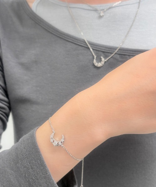 LANVIN en Bleu ネックレス 月モチーフ2点セットネックレス