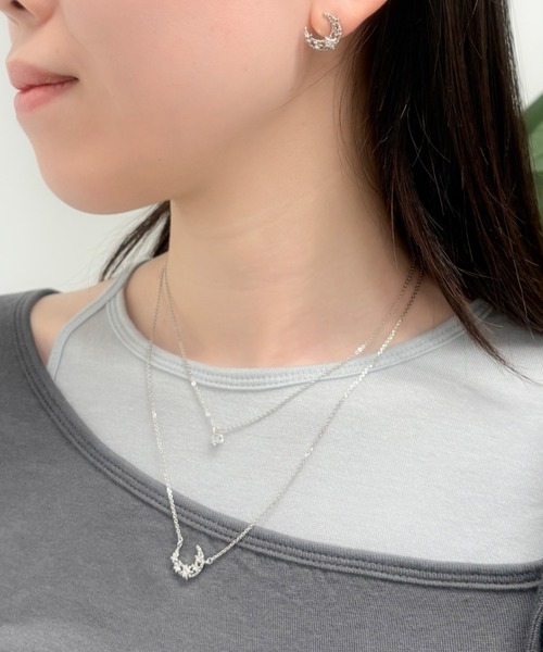 LANVIN en Bleu ネックレス 月モチーフ2点セットネックレス