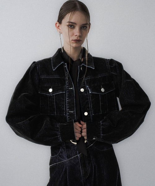 【新品・未使用】フロッキーデニムジャケット HARE ハレ HARE（ハレ） デニムジャケット gジャン フロッキーデニムジャケット