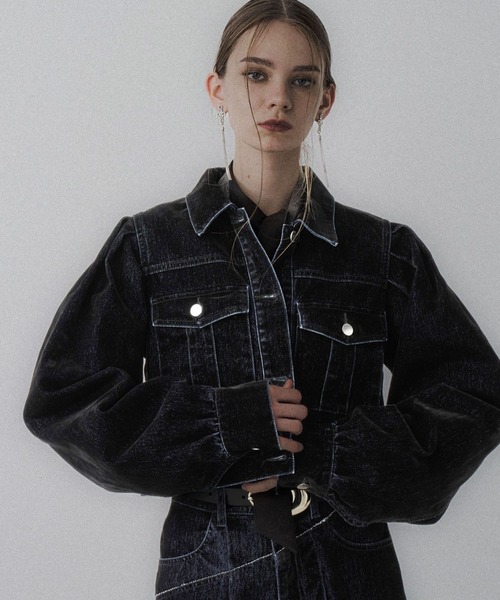 HARE（ハレ） デニムジャケット gジャン フロッキーデニムジャケット