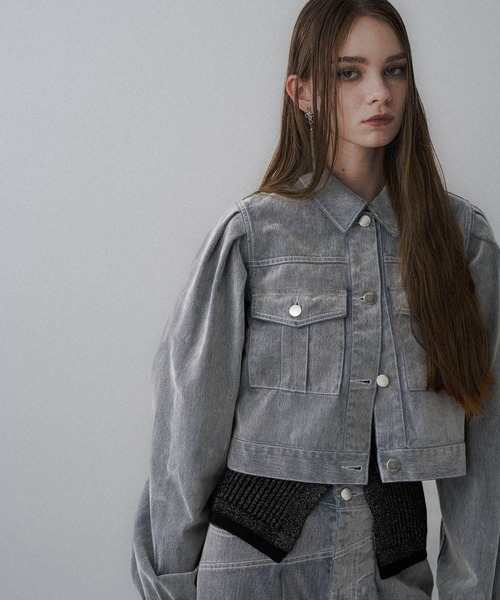 【新品・未使用】フロッキーデニムジャケット HARE ハレ HARE（ハレ） デニムジャケット gジャン フロッキーデニムジャケット