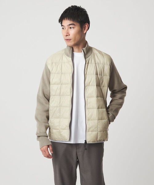 TAION（タイオン） ダウンジャケット ダウン 「TAION」ニット スリーブ