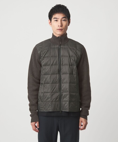 TAION（タイオン） ダウンジャケット ダウン 「TAION」ニット スリーブ