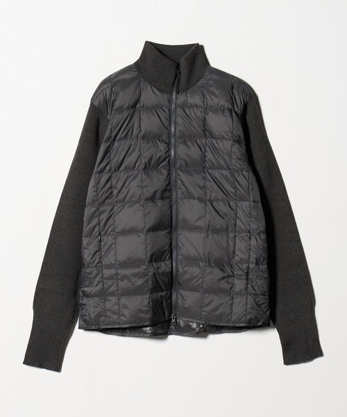 TAION（タイオン） ダウンジャケット ダウン 「TAION」ニット スリーブ