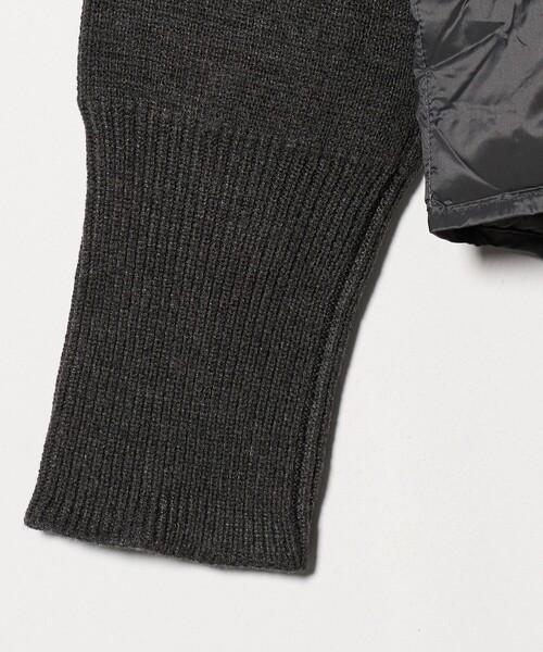 TAION（タイオン） ダウンジャケット ダウン 「TAION」ニット スリーブ