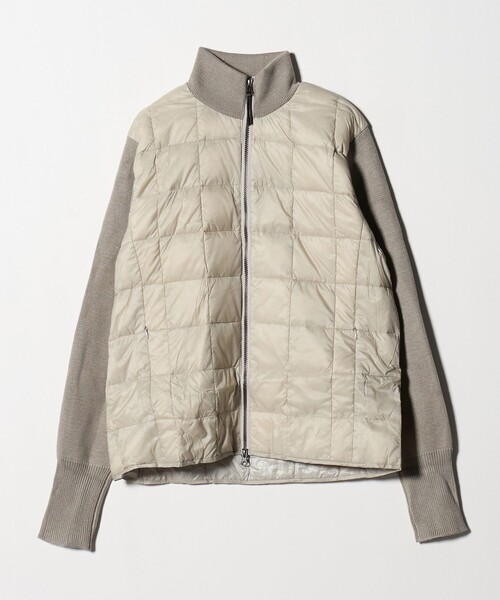 TAION（タイオン） ダウンジャケット ダウン 「TAION」ニット スリーブ