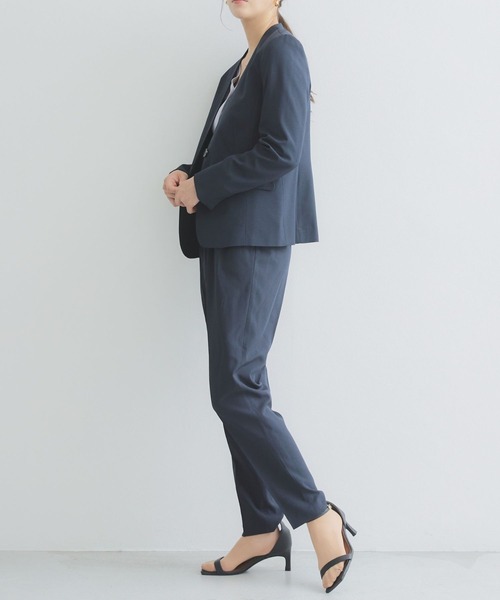 「RIRIYANO」 セットアップ 15号 ネイビー レディース_画像2