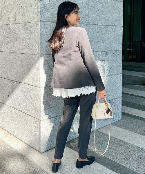 「RIRIYANO」 セットアップ 15号 ネイビー レディース_画像9