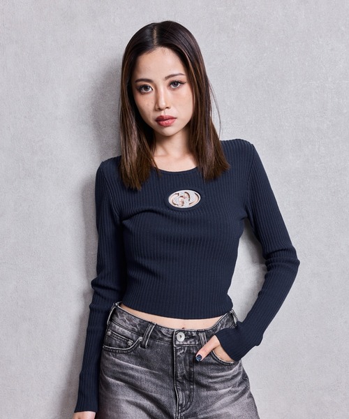gyda ニット GYDA ジェイダ ニット セーター レディース GG FRAME ニット トップス