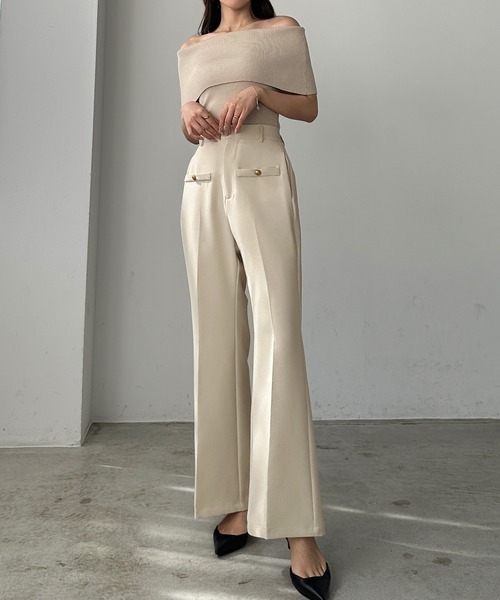 「Louere」 スラックス SMALL ブラック レディースの画像8