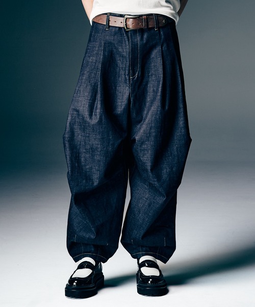 glamb（グラム） パンツ Crossover Tuck Pants / クロスオーバータック