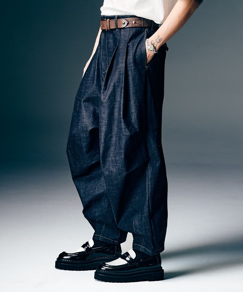 glamb（グラム） パンツ Crossover Tuck Pants / クロスオーバータック