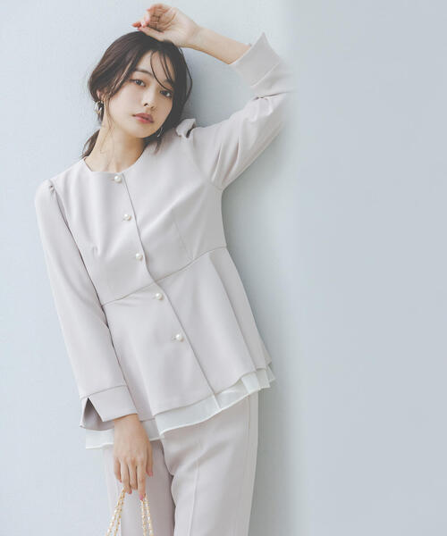 美品　anysis × プロポーションボディドレッシング入学式　ママスーツ PROPORTION BODY DRESSING（プロポーションボディドレッシング