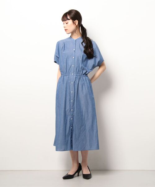 「URBAN RESEARCH」 半袖ワンピース 38 ブルー系その他 レディース_画像2