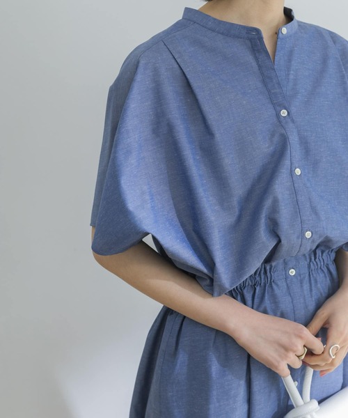 「URBAN RESEARCH」 半袖ワンピース 38 ブルー系その他 レディース_画像3