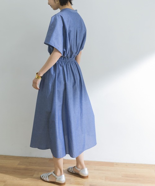 「URBAN RESEARCH」 半袖ワンピース 38 ブルー系その他 レディース_画像6