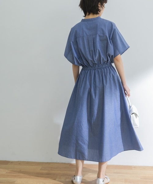 「URBAN RESEARCH」 半袖ワンピース 38 ブルー系その他 レディース_画像7