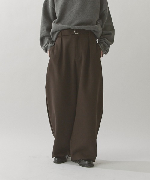 Lui's（ルイス） スラックス ベルテッドダブルクロスバルーンカーブ