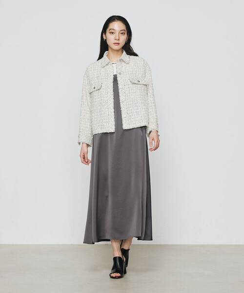 K.T KIYOKO TAKASE ブルゾン アウター 「 Sサイズ 」 サマーツイード